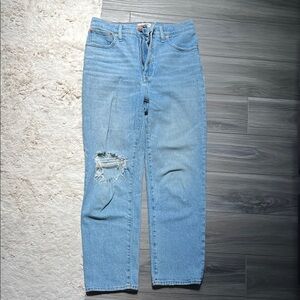 Madewell Women's Light Blue Straight Leg Jeans